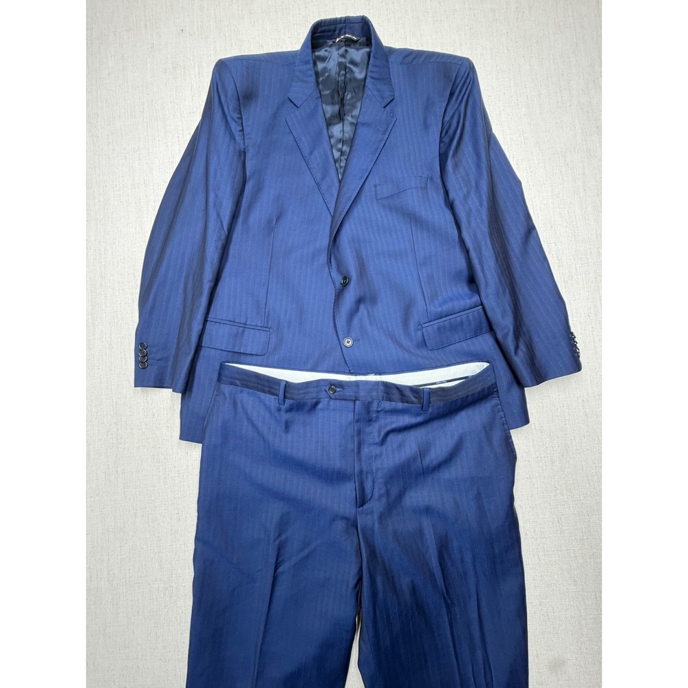 Saks Fifth Avenue Ermenegildo Zegna Traveller Wool Suit Navy Blue 50R 40R US
